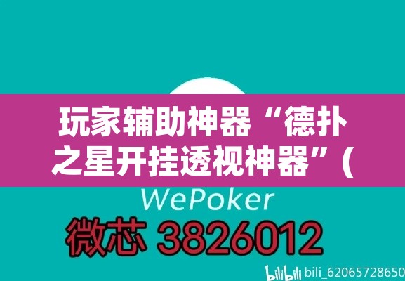 玩家辅助神器“德扑之星开挂透视神器”(透视挂)辅助透视教程