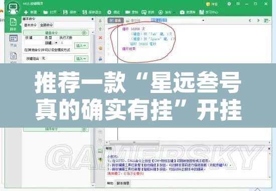 推荐一款“星远叁号真的确实有挂”开挂辅助脚本+详细开挂安装教程