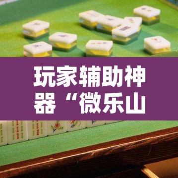 玩家辅助神器“微乐山东麻将开挂神器”其实确实有挂