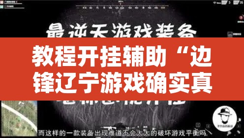 教程开挂辅助“边锋辽宁游戏确实真的有挂”其实确实有挂