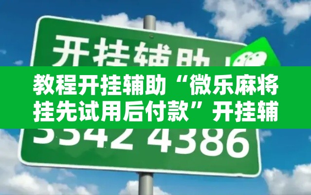 教程开挂辅助“微乐麻将挂先试用后付款”开挂辅助脚本+详细开挂安装教程