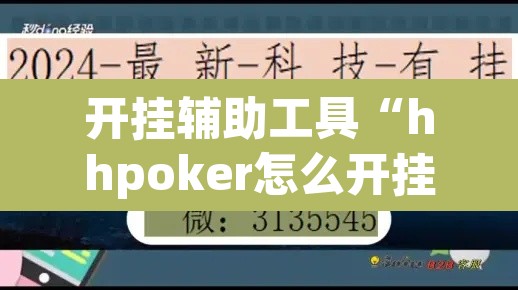 开挂辅助工具“hhpoker怎么开挂教程”其实确实有挂