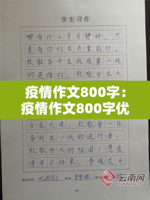 疫情作文800字：疫情作文800字优秀作文