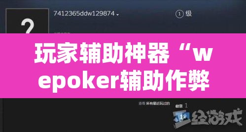 玩家辅助神器“wepoker辅助作弊挂透视方法”(透视)其实确实有挂