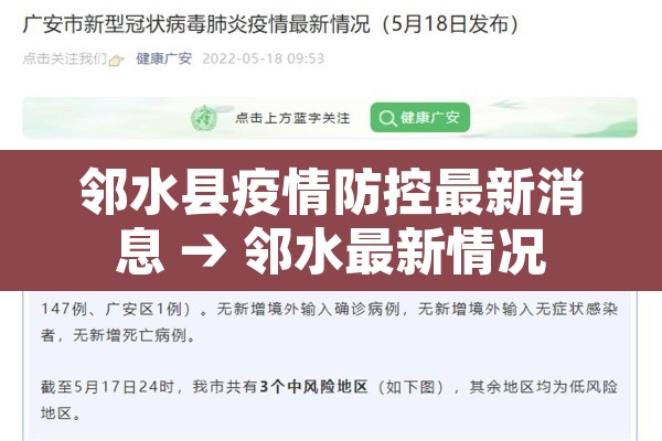 邻水县疫情防控最新消息 → 邻水最新情况