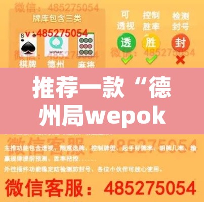 推荐一款“德州局wepoker透视挂”开挂辅助脚本+详细开挂安装教程