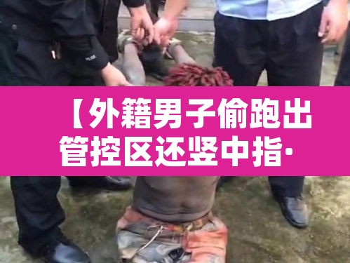 【外籍男子偷跑出管控区还竖中指·有个外国人跑回来竖中指的表情包】