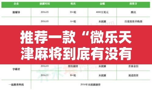 推荐一款“微乐天津麻将到底有没有挂”开挂辅助脚本+详细开挂安装教程