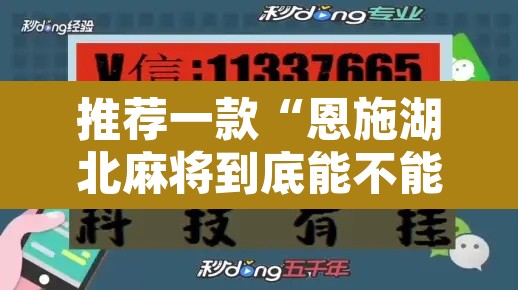 推荐一款“恩施湖北麻将到底能不能开挂”开挂辅助脚本+详细开挂安装教程