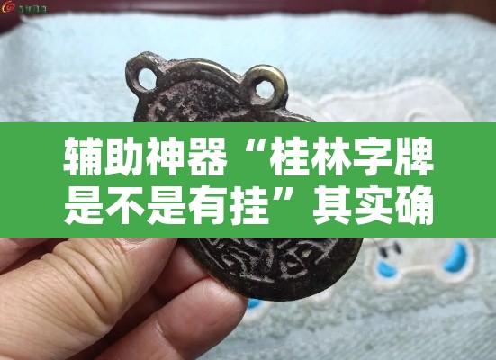 辅助神器“桂林字牌是不是有挂”其实确实有挂