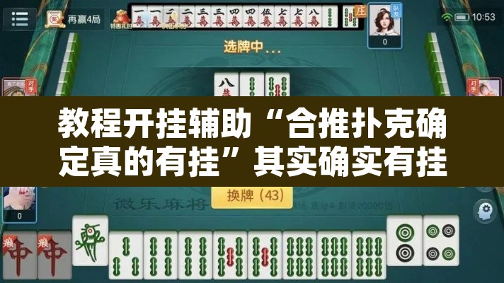 教程开挂辅助“合推扑克确定真的有挂”其实确实有挂