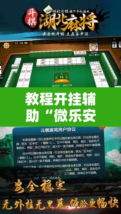 教程开挂辅助“微乐安徽麻将开挂教程”其实确实有挂