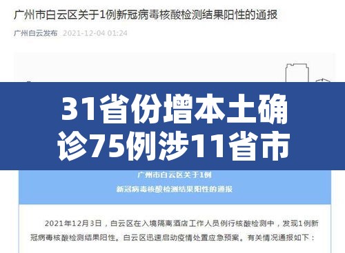 31省份增本土确诊75例涉11省市—（31省增本土确诊53例 涉及8省）