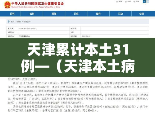 天津累计本土31例—(天津本土病例新增) 天津累计本土31例—(天津本土病例新增)