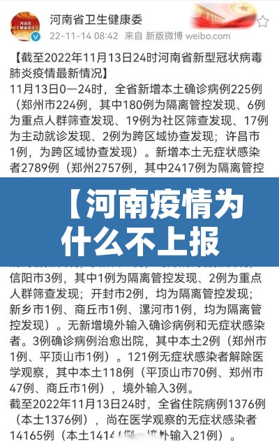【河南疫情为什么不上报·河南疫情管控不力】
