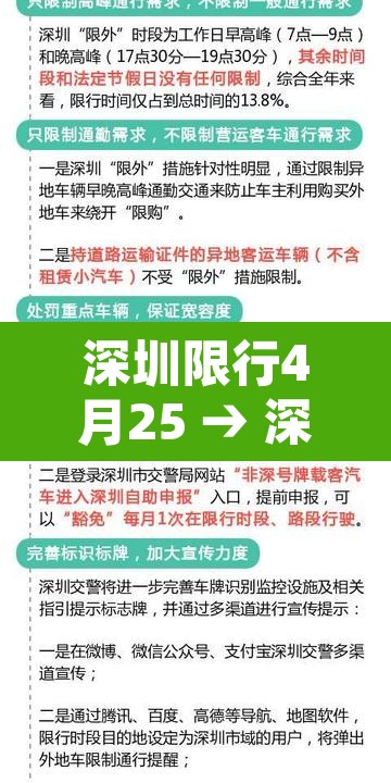 深圳限行4月25 → 深圳限行4月25日