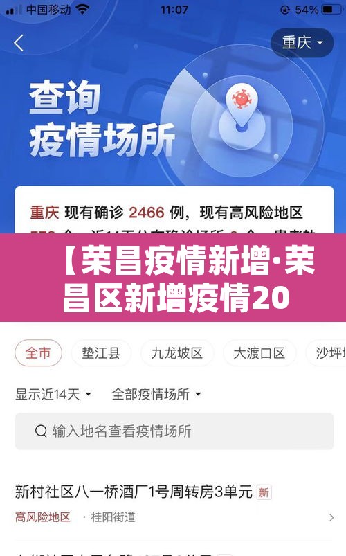 【荣昌疫情新增·荣昌区新增疫情2021】