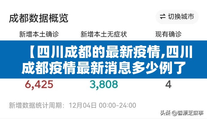 【四川成都的最新疫情,四川成都疫情最新消息多少例了】