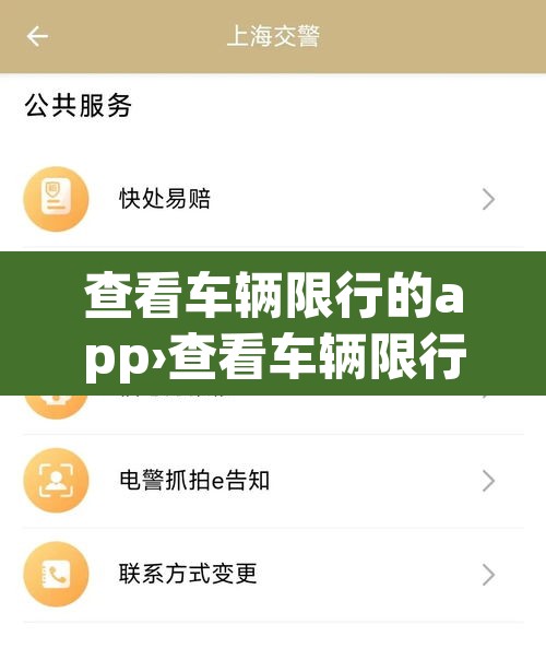 查看车辆限行的app›查看车辆限行软件 查看车辆限行的app›查看车辆限行软件