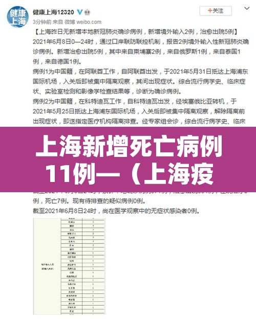 上海新增死亡病例11例—（上海疫情死亡病例）