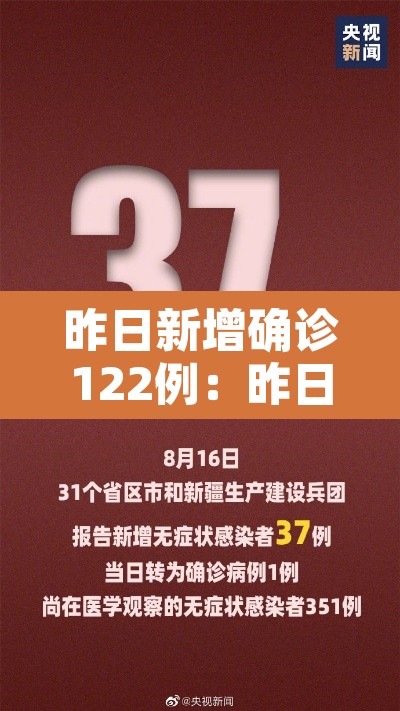 昨日新增确诊122例：昨日新增确诊多少例