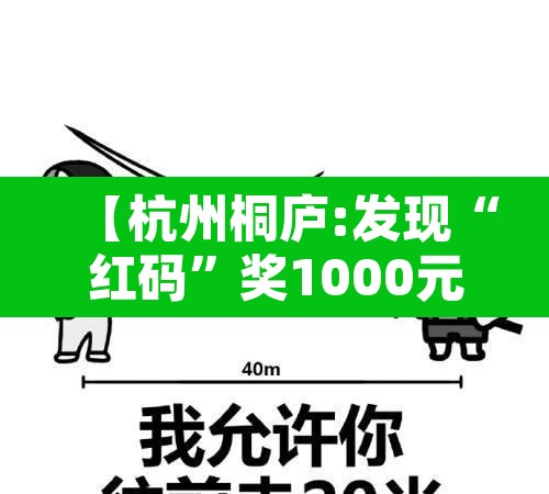 【杭州桐庐:发现“红码”奖1000元·杭州交通红码】