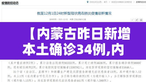 【内蒙古昨日新增本土确诊34例,内蒙古新增1例本土确诊病例轨迹】 【内蒙古昨日新增本土确诊34例,内蒙古新增1例本土确诊病例轨迹】