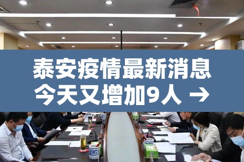 泰安疫情最新消息今天又增加9人 → 泰安疫情最新消息新增人数