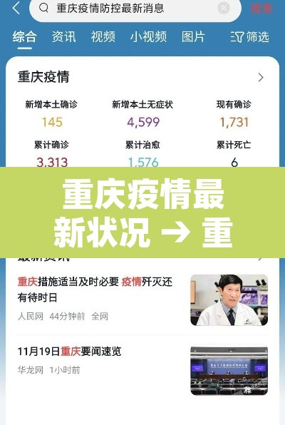 重庆疫情最新状况 → 重庆疫情最新数据消息2021