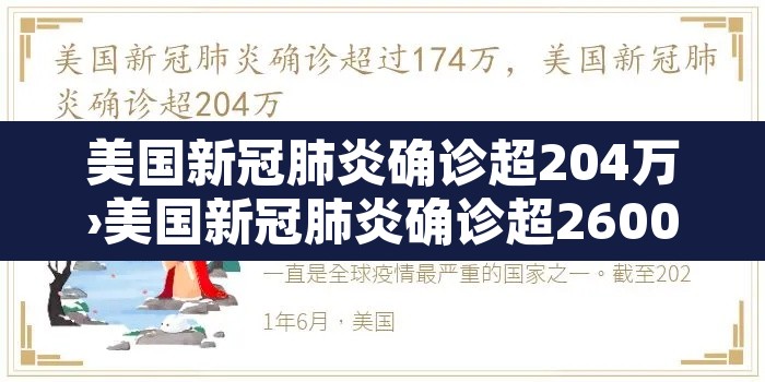 美国新冠肺炎确诊超204万›美国新冠肺炎确诊超2600例