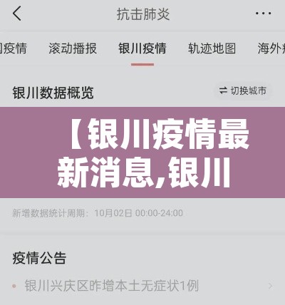 【银川疫情最新消息,银川疫情最新通告】