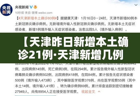 【天津昨日新增本土确诊21例·天津新增几例本土确诊病例】