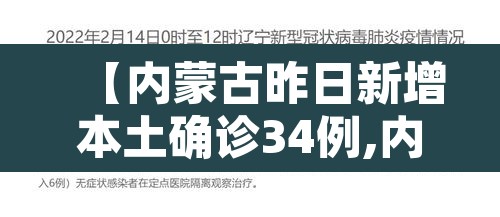 【内蒙古昨日新增本土确诊34例,内蒙古新增3例本土病例】