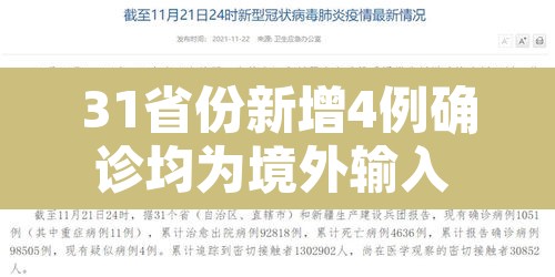 31省份新增4例确诊均为境外输入 → 31省新增确诊2例 均为境外输入