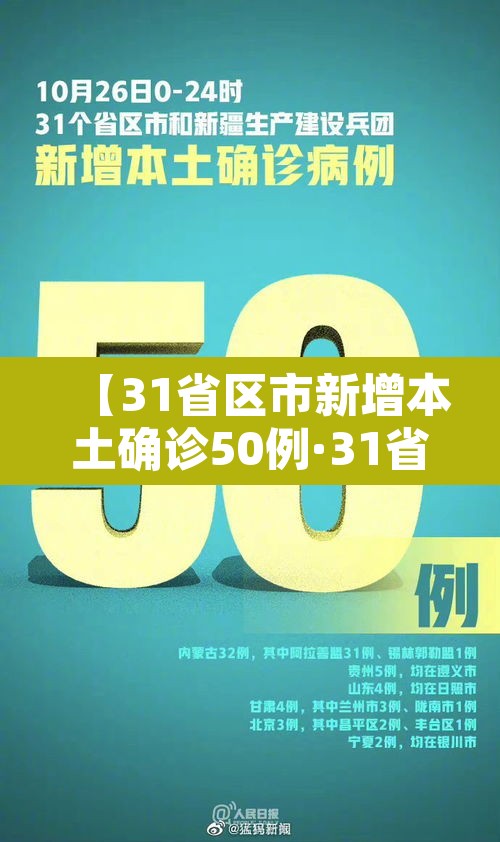 【31省区市新增本土确诊50例·31省区市新增本土病例55例】