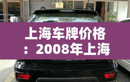 上海车牌价格：2008年上海车牌价格