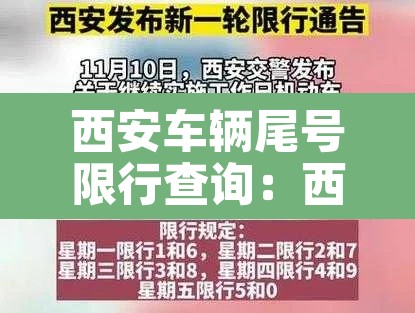 西安车辆尾号限行查询：西安车辆尾号限行时间