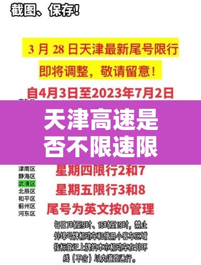 天津高速是否不限速限行—（天津高速有限号吗）