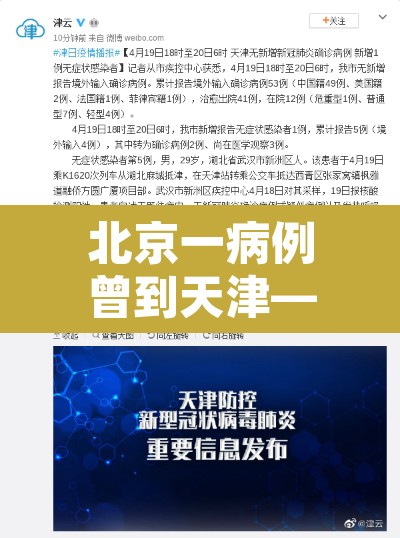 北京一病例曾到天津—（北京一确诊病例曾到天津）