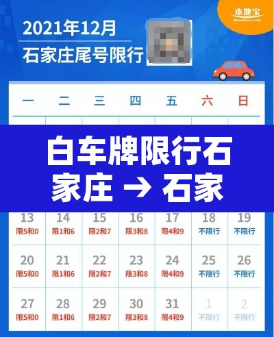 白车牌限行石家庄 → 石家庄车牌限号是怎么限的