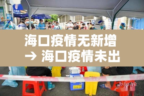 海口疫情无新增 → 海口疫情未出现扩散迹象