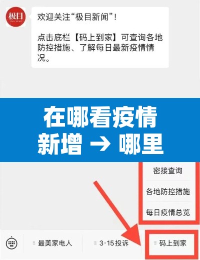 在哪看疫情新增 → 哪里看新增病例
