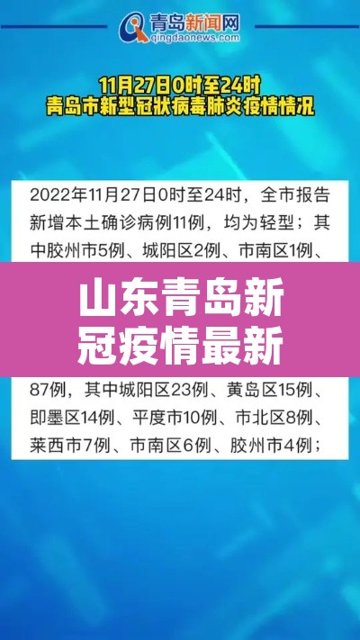 山东青岛新冠疫情最新消息：山东青岛疫情最新动态