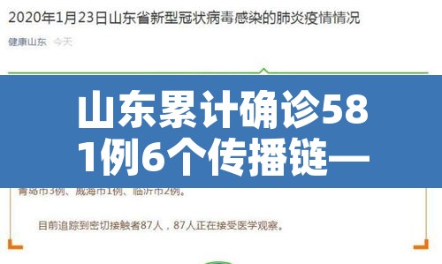 山东累计确诊581例6个传播链—（山东发现传染病疫情）