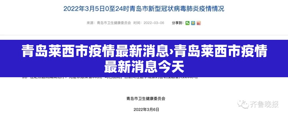 青岛莱西市疫情最新消息›青岛莱西市疫情最新消息今天