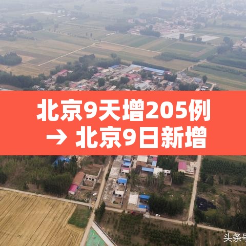 北京9天增205例 → 北京9日新增