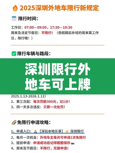深圳限行外地车可上牌 → 深圳限行外地车可上牌吗
