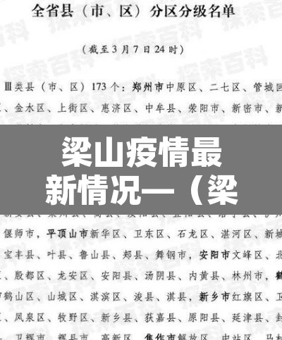 梁山疫情最新情况—（梁山疫情最新数据）