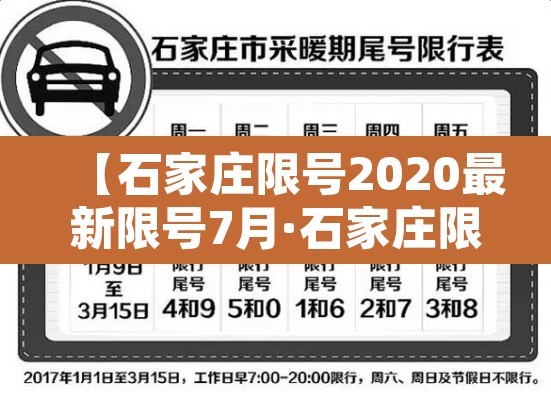 【石家庄限号2020最新限号7月·石家庄限号2020最新限号7月几点到几点】
