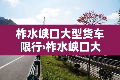 柞水峡口大型货车限行›柞水峡口大型货车限行时间